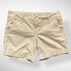 BKE Serena Beige Khaki Shorts Size 25